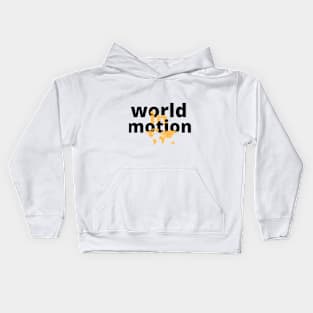 world in motion Kids Hoodie